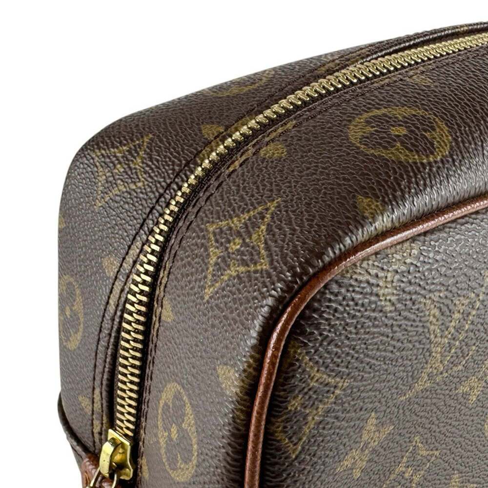 LOUIS VUITTON Authentic Brown Monogram Canvas Pouch - Picture 6 of 13